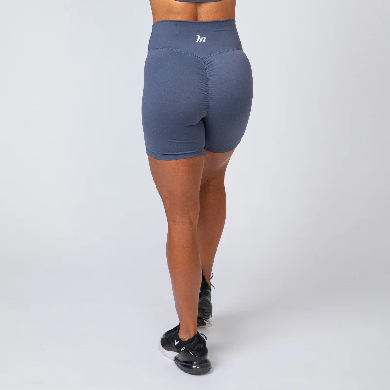 Signature Scrunch Bike Shorts - Titanium