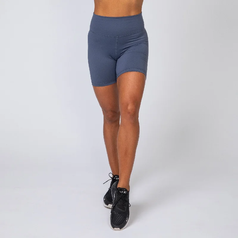 Signature Scrunch Bike Shorts - Titanium