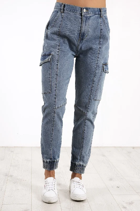 Dayna Denim Jogger Indigo Wash