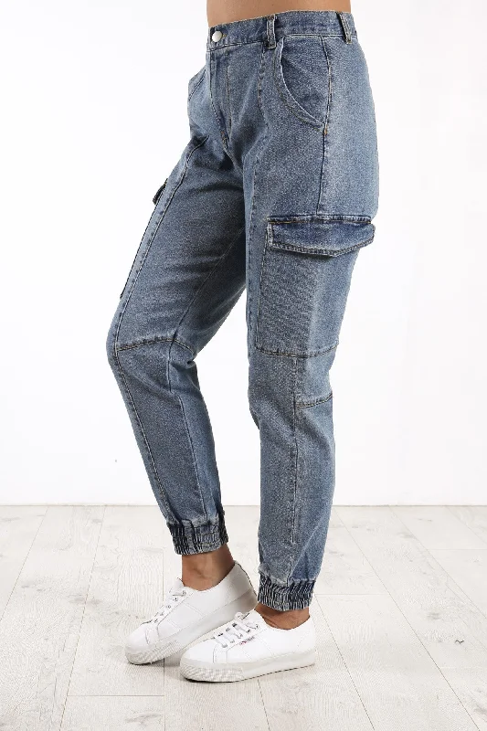 Dayna Denim Jogger Indigo Wash