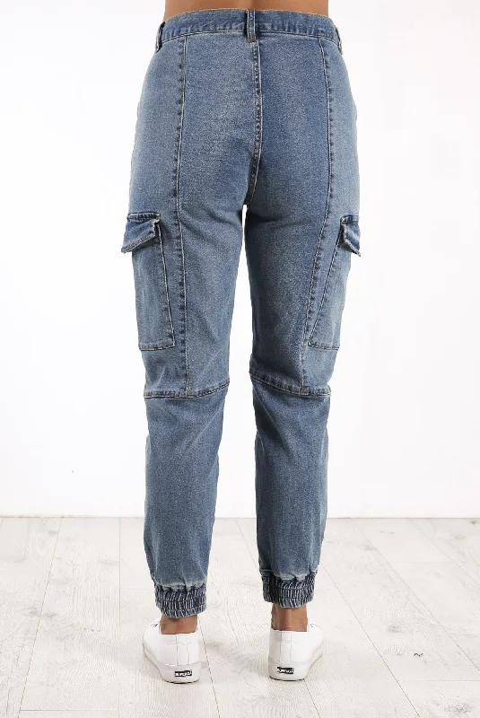 Dayna Denim Jogger Indigo Wash