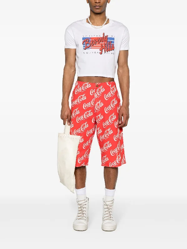 Unisex Printed Canvas Shorts