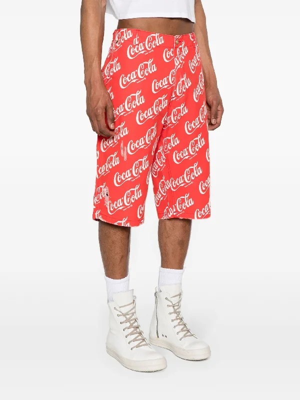 Unisex Printed Canvas Shorts