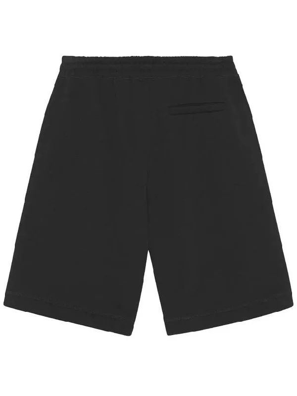 Embroidered Logo Track Shorts Black