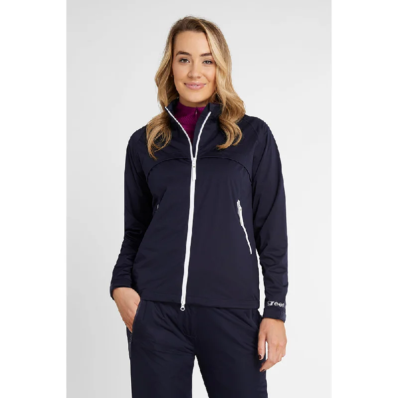 Green Lamb Ladies Hush Navy  Waterproof Jacket - Last One XS Only Left