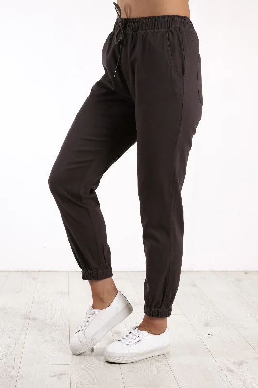 Hooky High Waist Pant Gunmetal