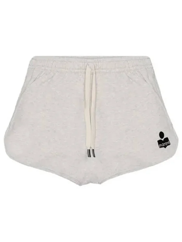 Mifa Logo Banding Shorts Beige