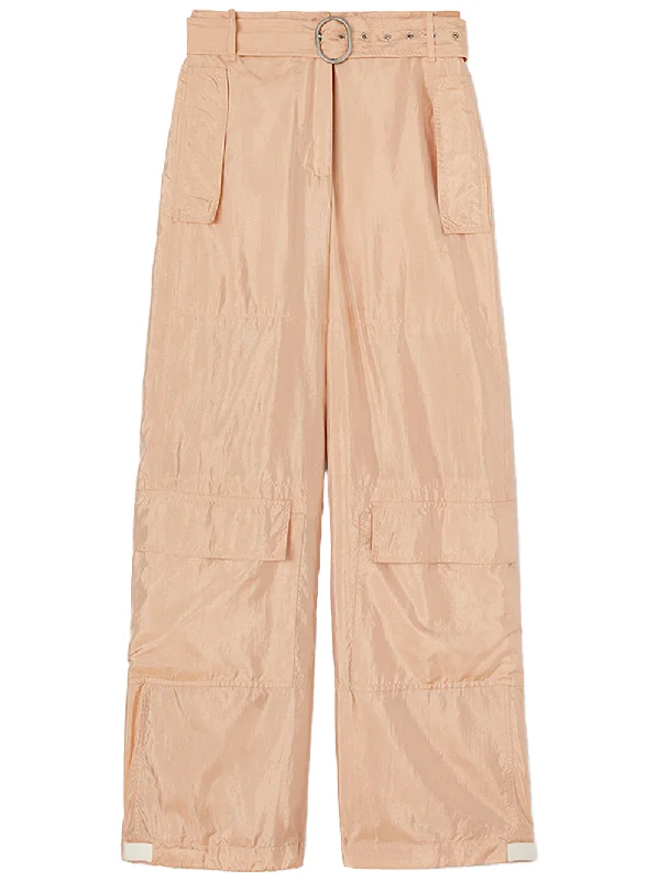 Belted Relaxed Fit Pants