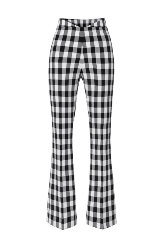 LEXI HIGH-RISE GINGHAM PANTS