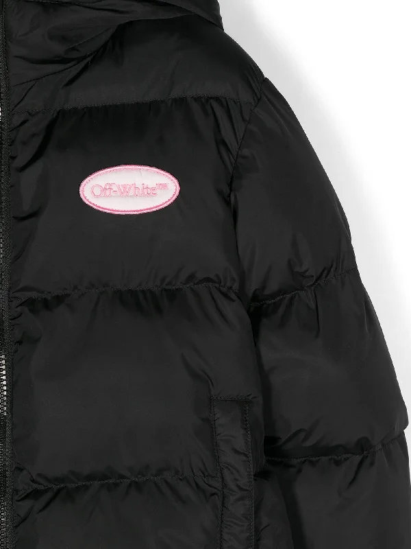 puffer in black polyamide