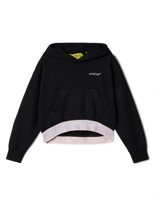 Sweatshirt in black cotton