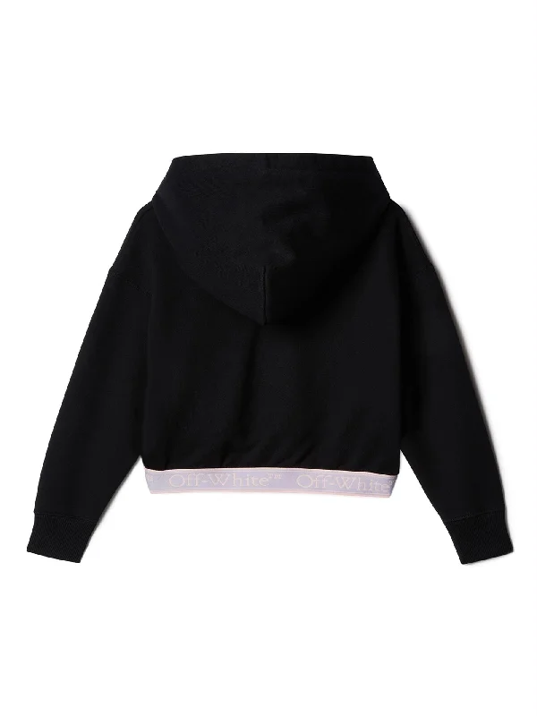 Sweatshirt in black cotton