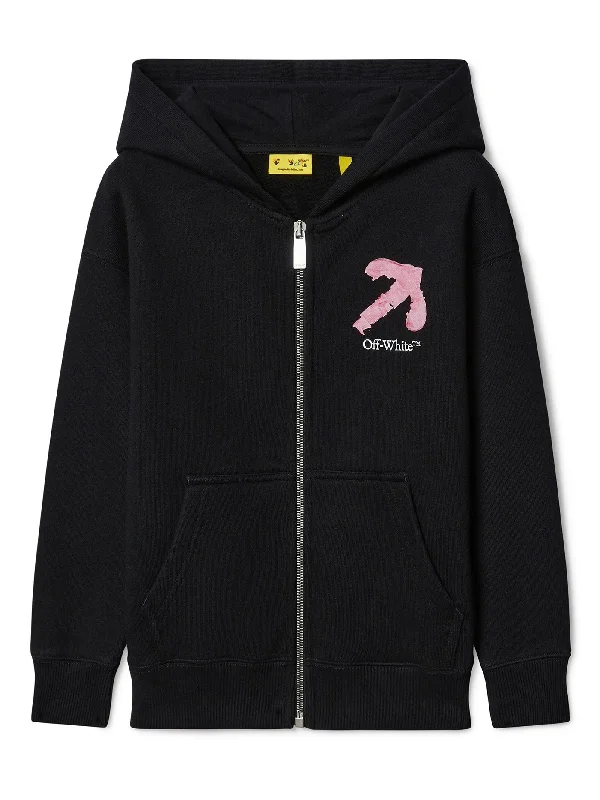 Sweatshirt in black cotton