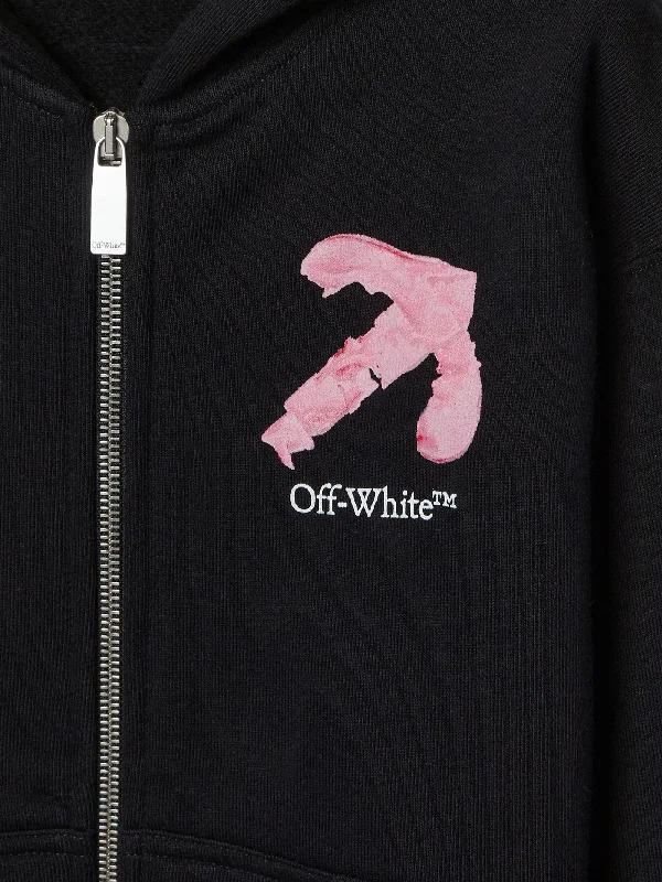 Sweatshirt in black cotton