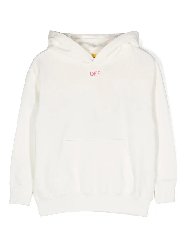 Sweatshirt in white cotton