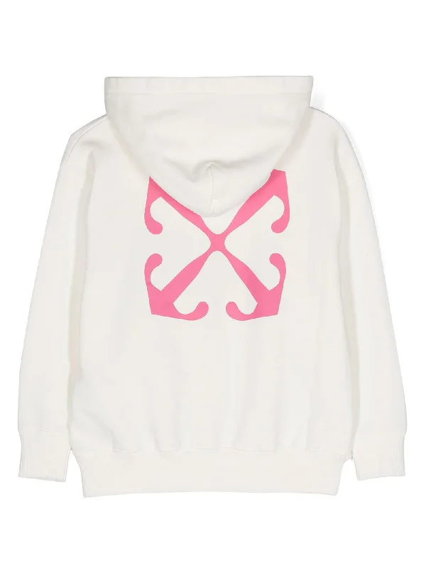 Sweatshirt in white cotton