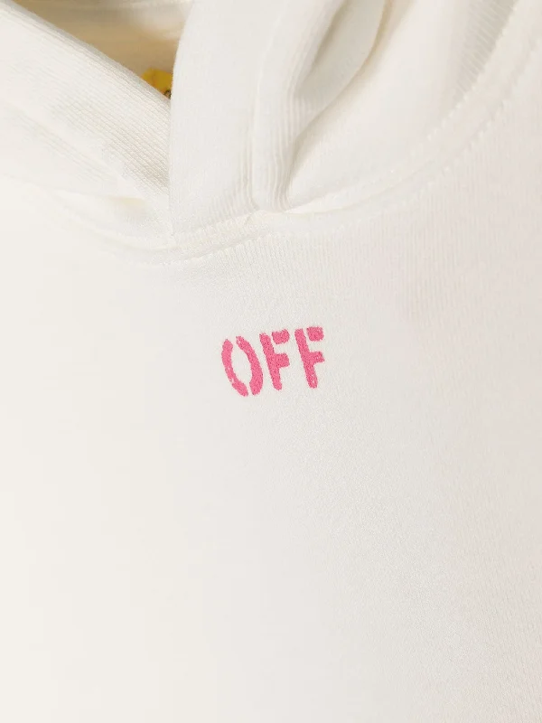 Sweatshirt in white cotton