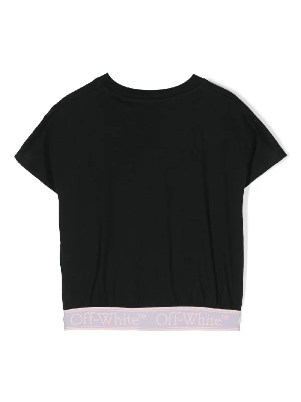 T-Shirt in black cotton