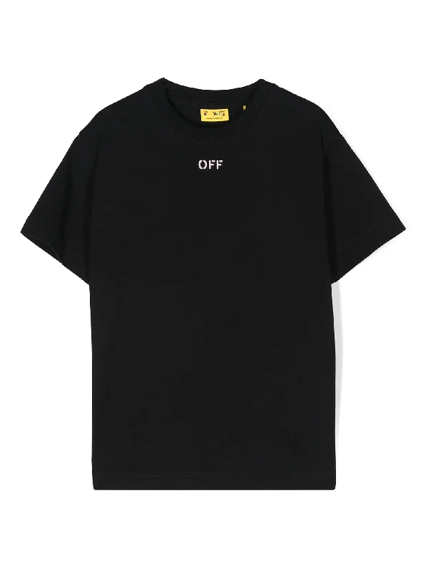 T-Shirt in black cotton