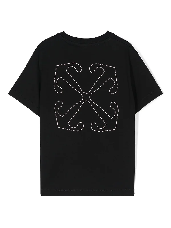 T-Shirt in black cotton