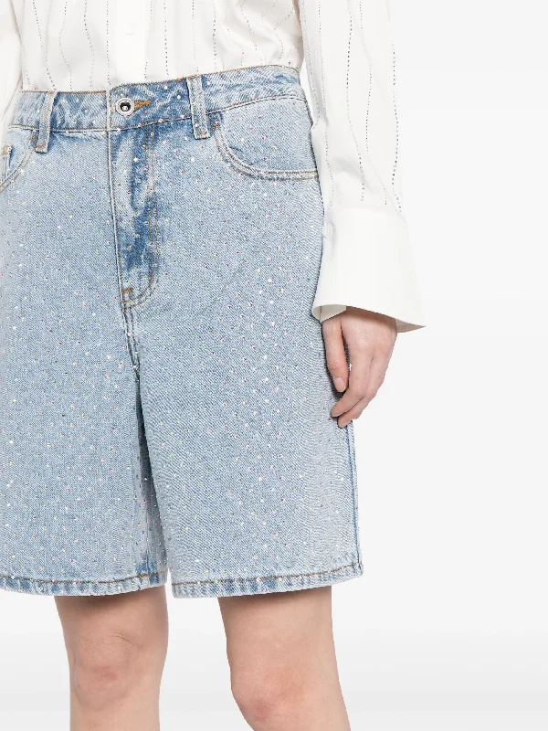 Rhinestone Denim Shorts