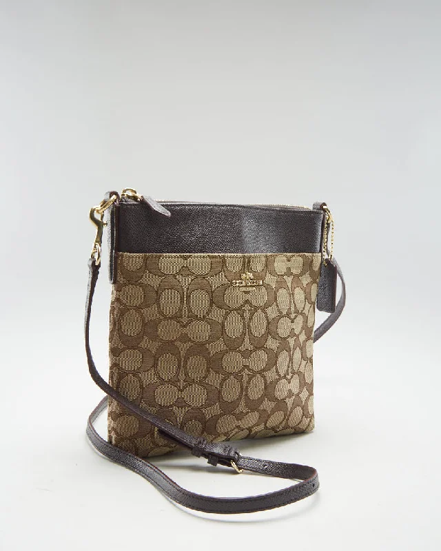 Coach Monogram Cross Body Bag