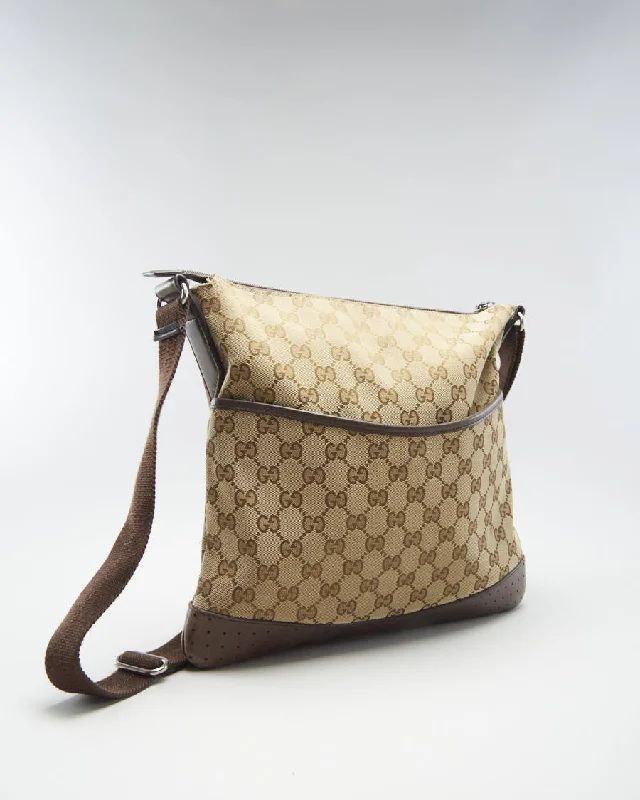 Vintage 90s Gucci GG Monogram Canvas Bag - O/S