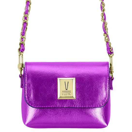 Vizzano 10047-1 Shoulder Bag in Purple Napa Metal