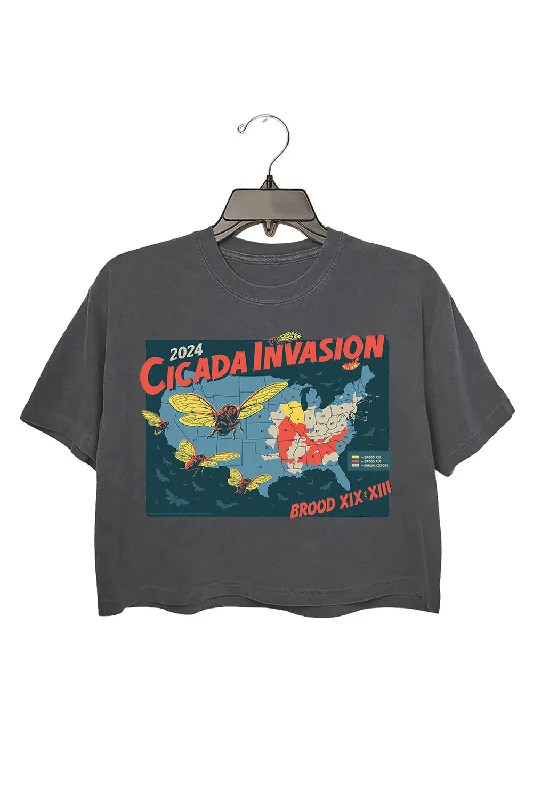 2024 The Cicadas Reunion Tour Crop Top For Women