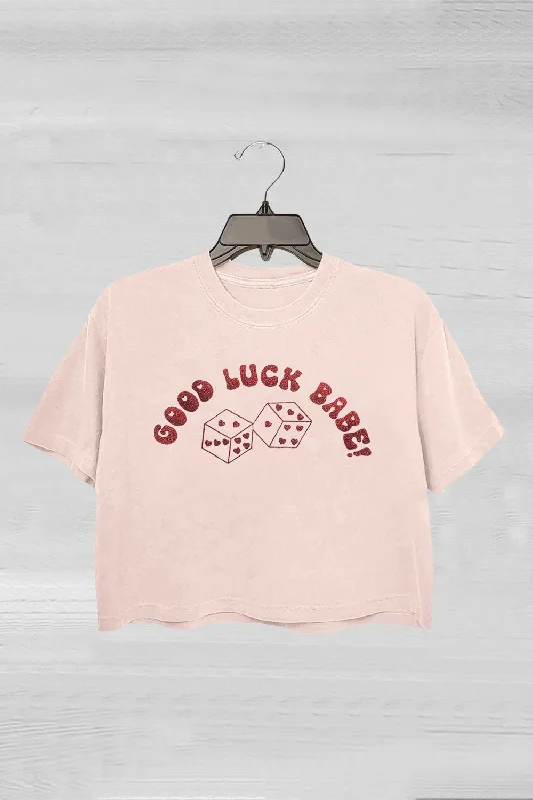 Chappell Roan Good Luck Babe Crop Tee For Women