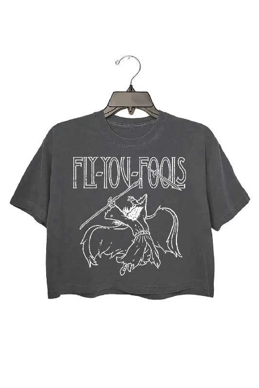 Fly You Fools the Lord of the Rings gandalf Crop Top For Women