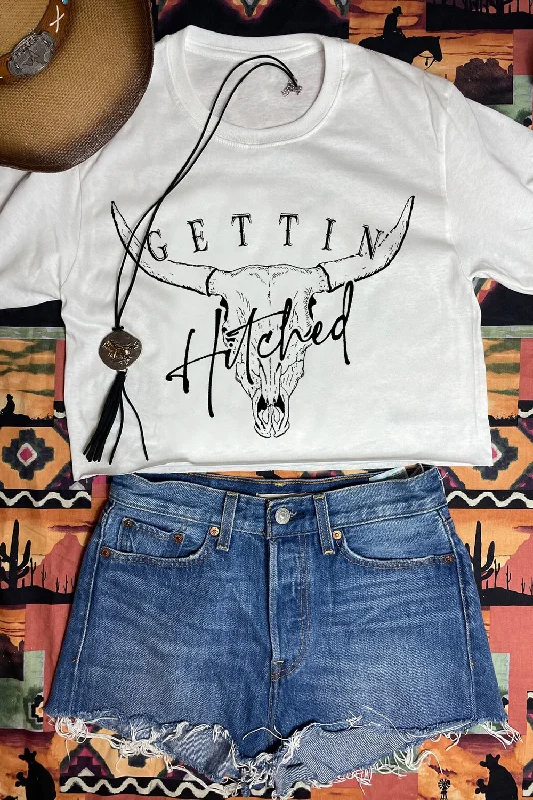 Gettin Hitched Bridal Party Crop Top