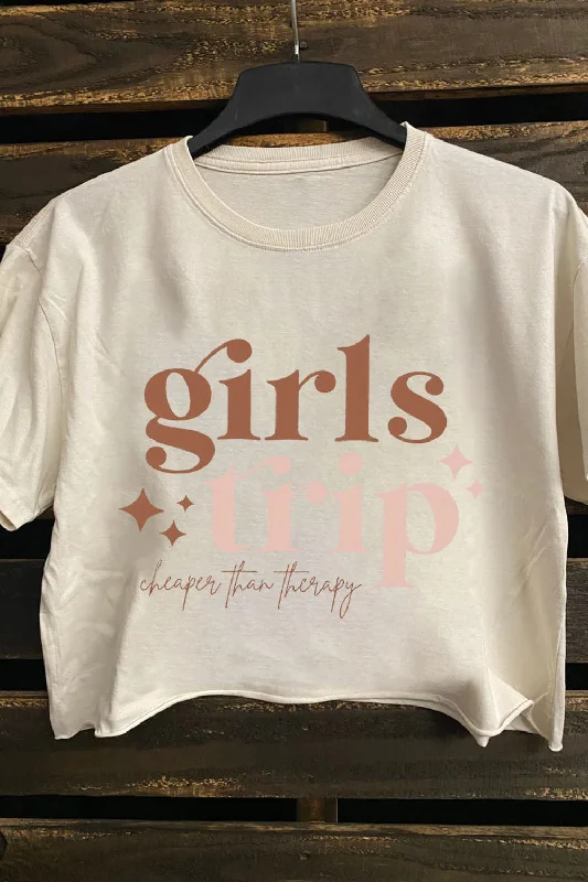 Girls Trip Cheaper Than Therapy Crop Top