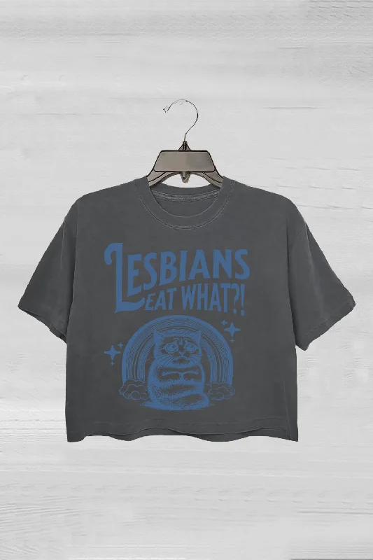 Lesbians Eat What Crop Tee For Women