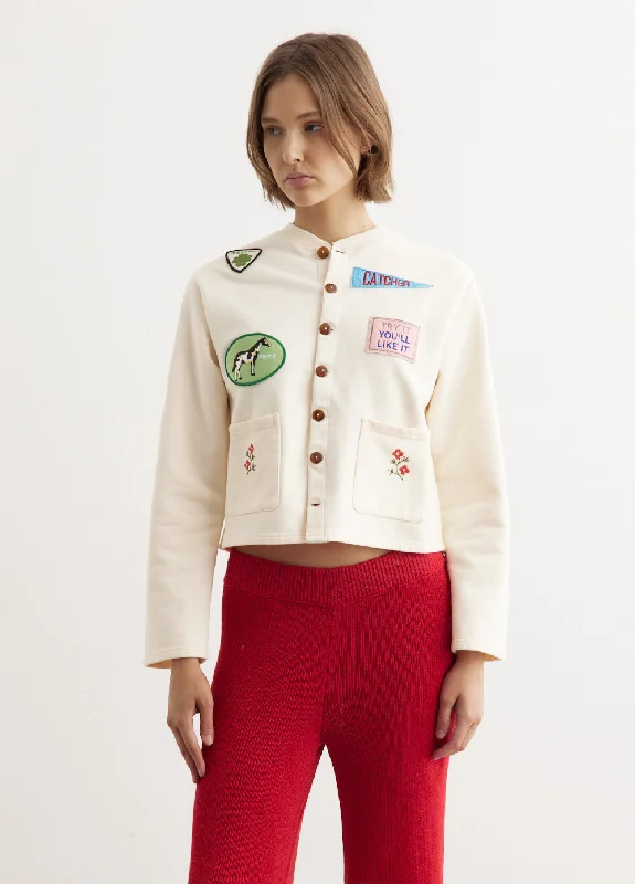 Emblem Patch Cardigan