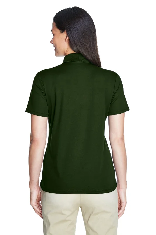 Core 365 Womens Origin Performance Moisture Wicking Short Sleeve Polo Shirt - Forest Green