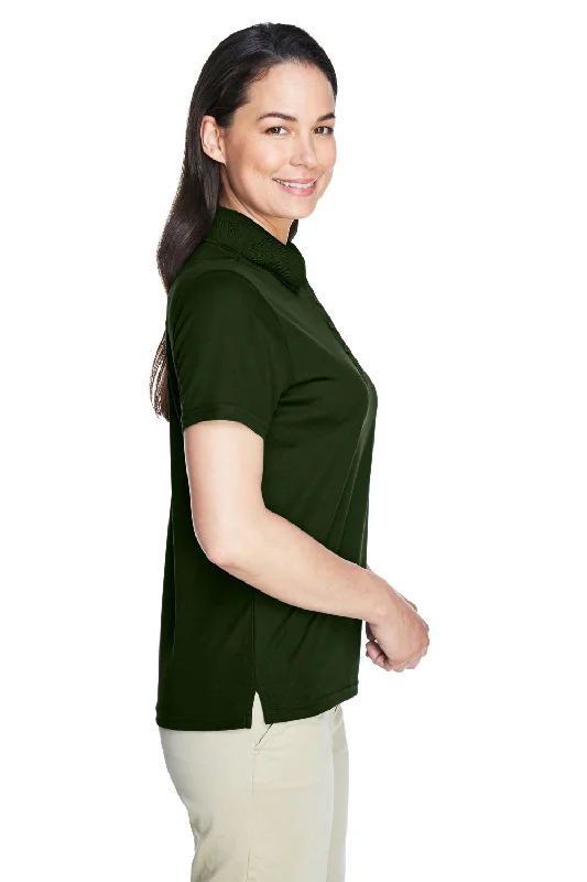 Core 365 Womens Origin Performance Moisture Wicking Short Sleeve Polo Shirt - Forest Green