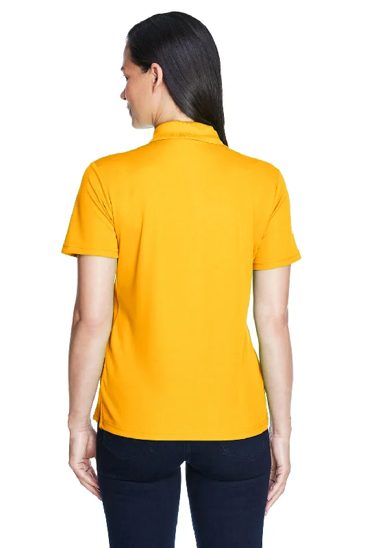 Core 365 Womens Origin Performance Moisture Wicking Short Sleeve Polo Shirt - Campus Gold