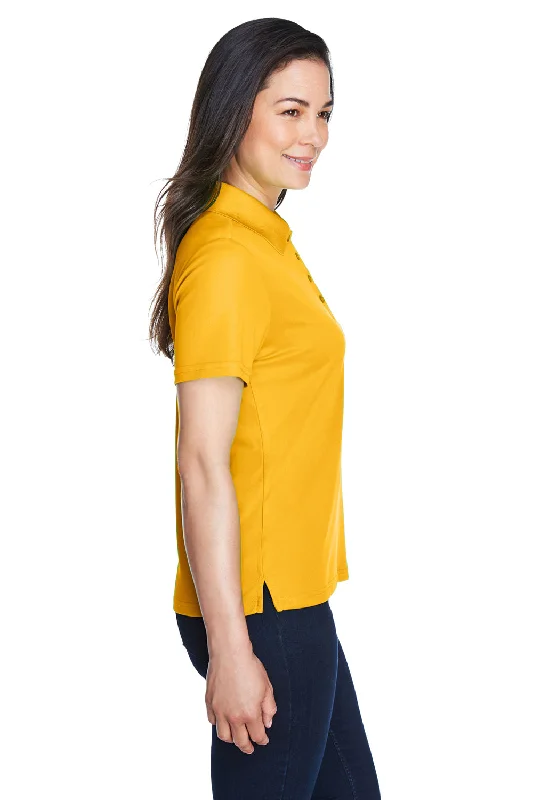 Core 365 Womens Origin Performance Moisture Wicking Short Sleeve Polo Shirt - Campus Gold