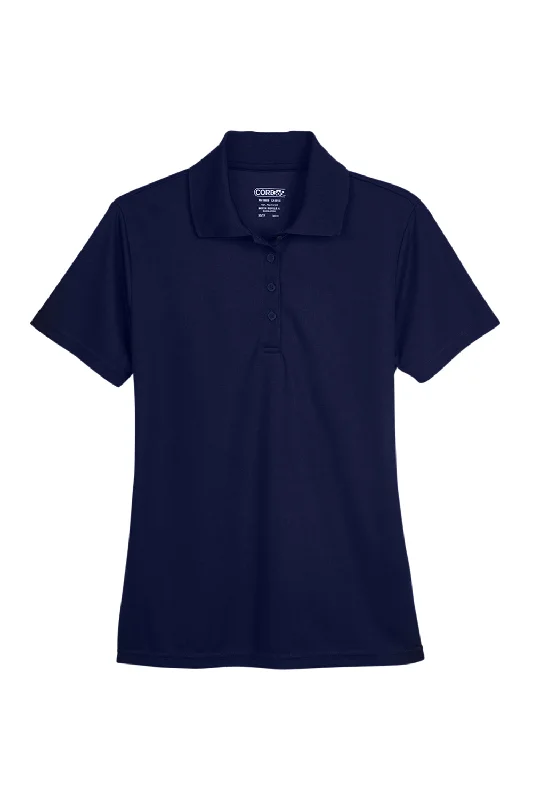 Core 365 Womens Origin Performance Moisture Wicking Short Sleeve Polo Shirt - Classic Navy Blue