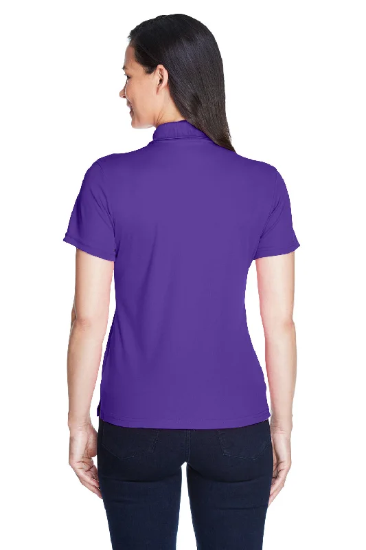 Core 365 Womens Origin Performance Moisture Wicking Short Sleeve Polo Shirt - Campus Purple