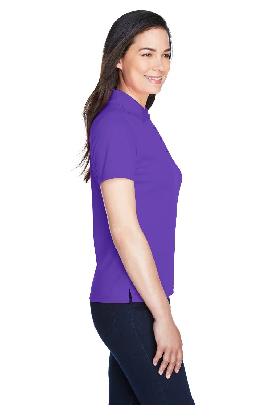 Core 365 Womens Origin Performance Moisture Wicking Short Sleeve Polo Shirt - Campus Purple