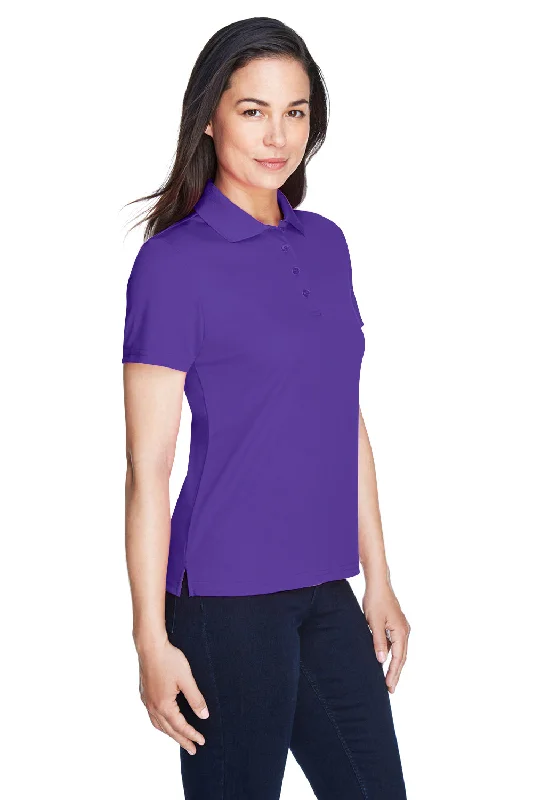 Core 365 Womens Origin Performance Moisture Wicking Short Sleeve Polo Shirt - Campus Purple