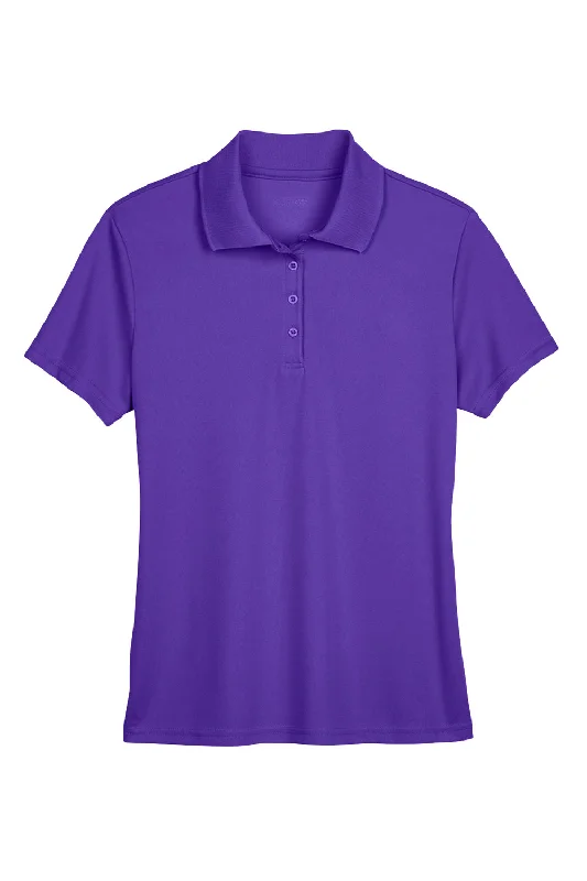 Core 365 Womens Origin Performance Moisture Wicking Short Sleeve Polo Shirt - Campus Purple