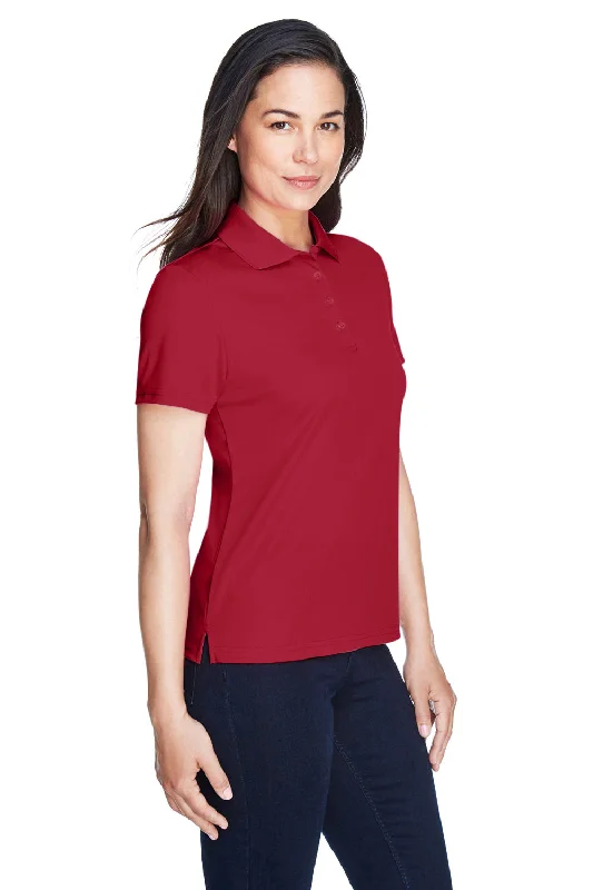 Core 365 Womens Origin Performance Moisture Wicking Short Sleeve Polo Shirt - Classic Red