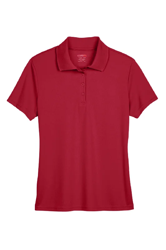 Core 365 Womens Origin Performance Moisture Wicking Short Sleeve Polo Shirt - Classic Red