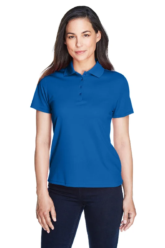 Core 365 Womens Origin Performance Moisture Wicking Short Sleeve Polo Shirt - True Royal Blue