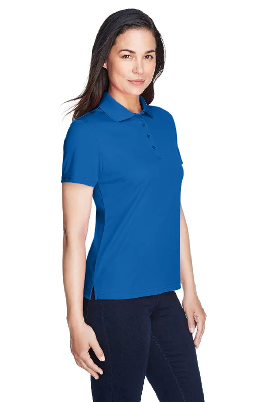 Core 365 Womens Origin Performance Moisture Wicking Short Sleeve Polo Shirt - True Royal Blue