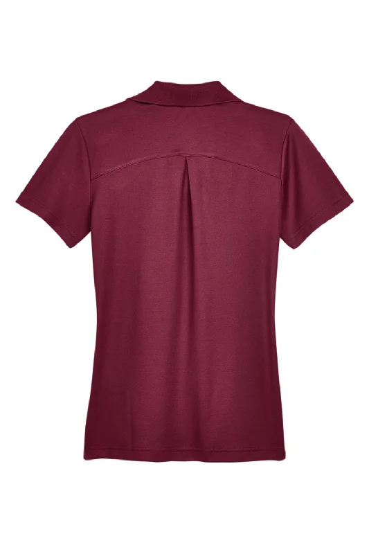 Devon & Jones Womens CrownLux Performance Moisture Wicking Short Sleeve Polo Shirt - Burgundy