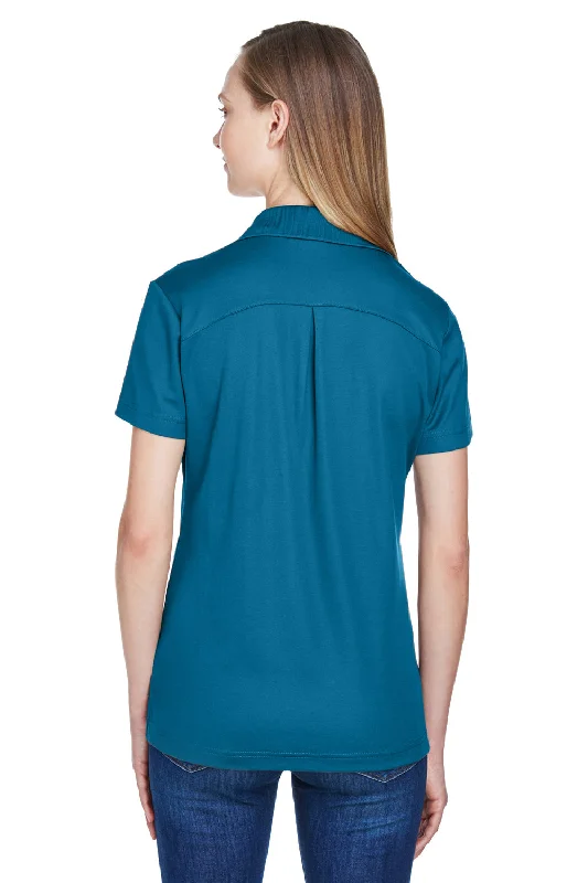 Devon & Jones Womens CrownLux Performance Moisture Wicking Short Sleeve Polo Shirt - Dark Teal Blue